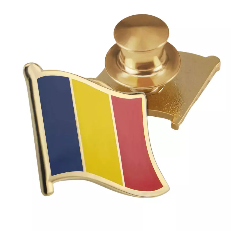 Chad flag pin