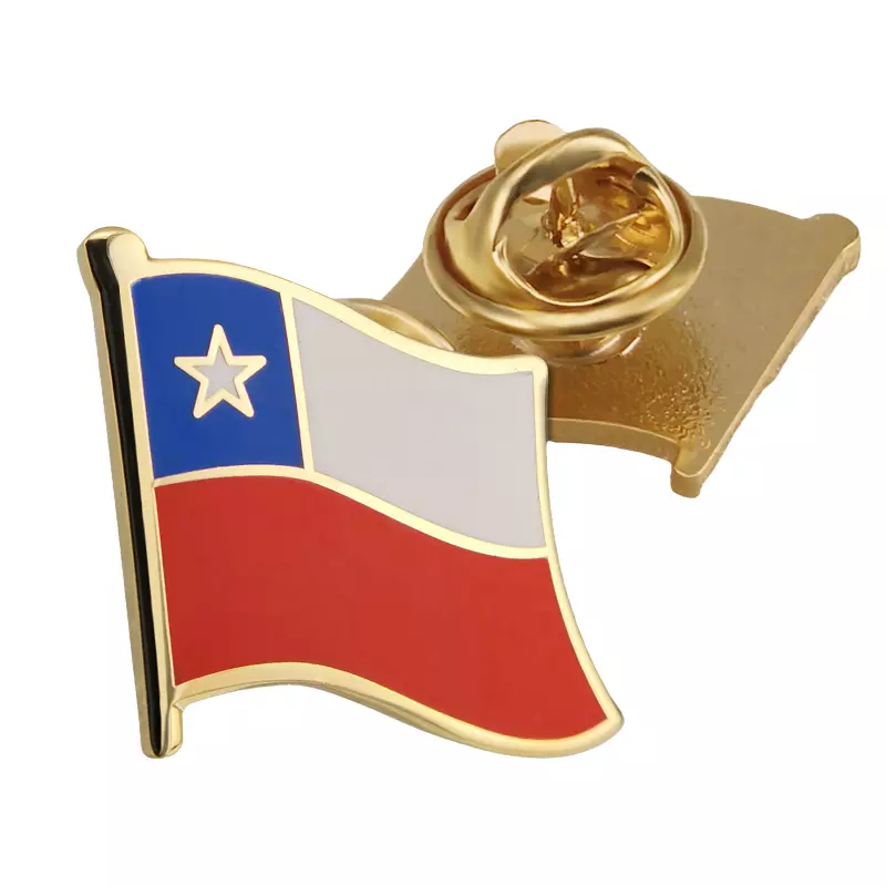 Chile flag pin