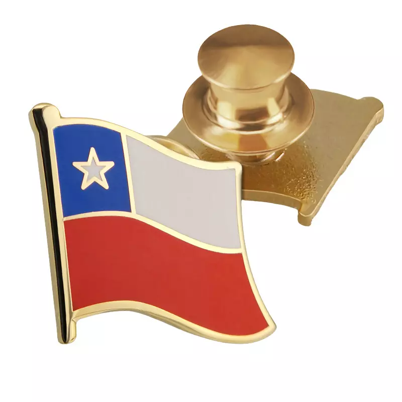 Chile flag pin