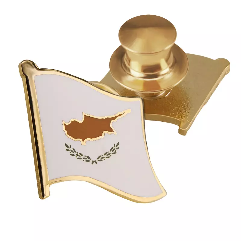 Cyprus flag pin