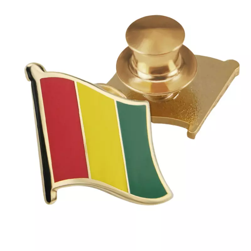 Guinea flag pin