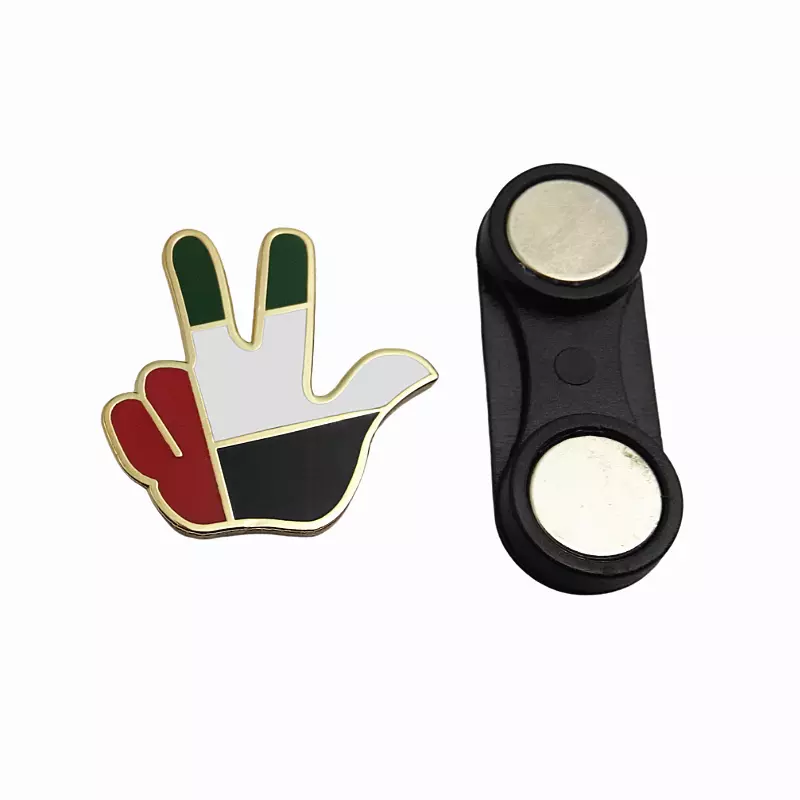 UAE FLAG HAND SHAPE BADGE