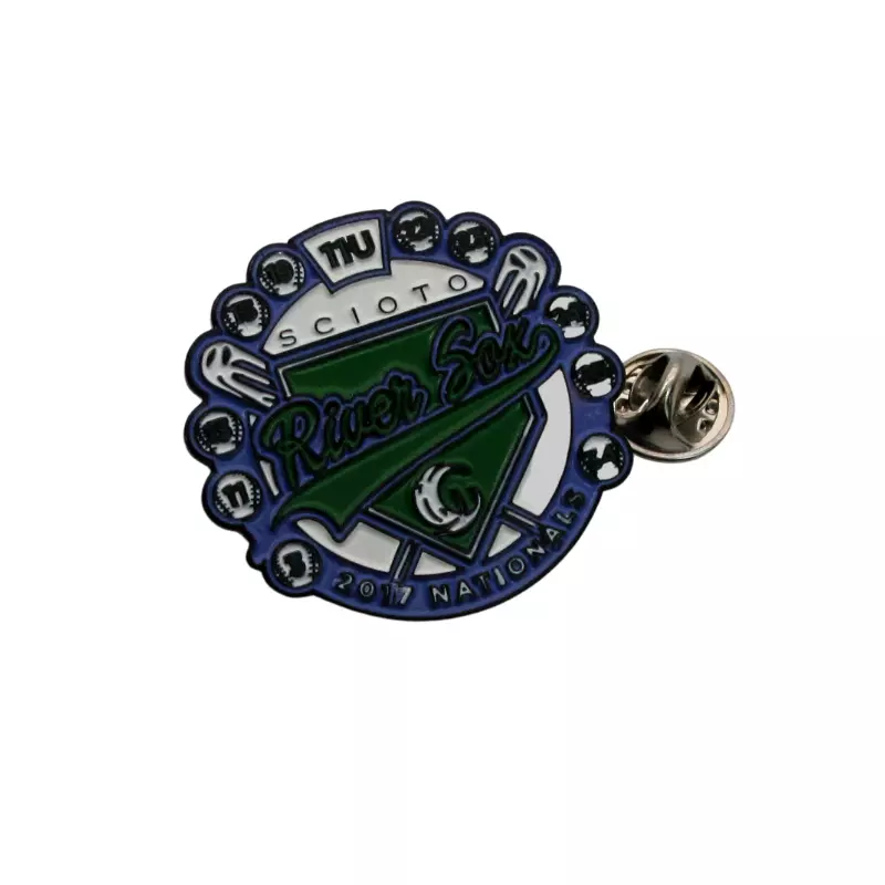 baseball badge pin