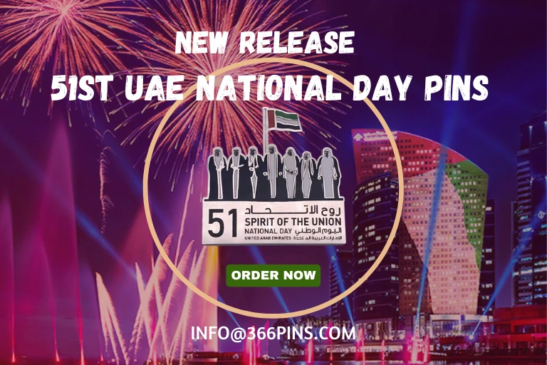 51st UAE national day pins