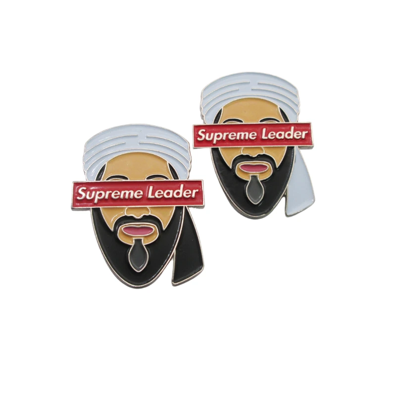 Super leader metal pin badge