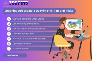 Designing Soft Enamel + UV Print Pins: Tips and Tricks for Pin Makers